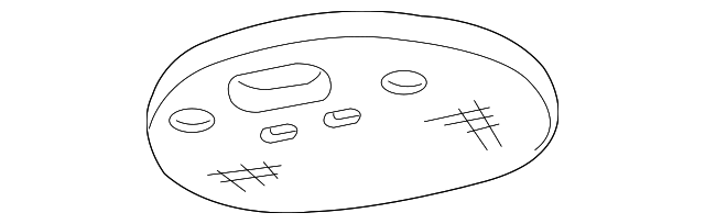 92140558 Деталь DOME LAMP LENS