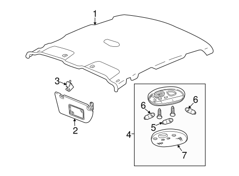 GTO INTERIOR TRIM - ROOF