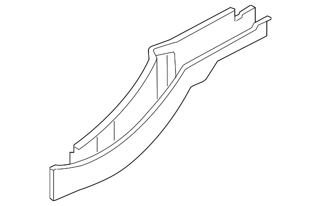 3S4Z-6110124-BA Деталь REAR RAIL, RIGHT