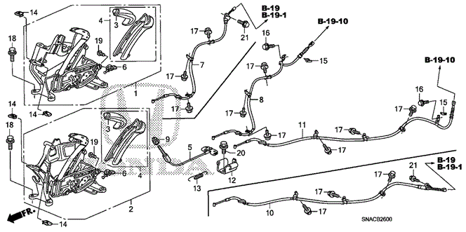CHASSIS/PARKING BRAKE for 2010 Honda CIVIC SEDAN #1