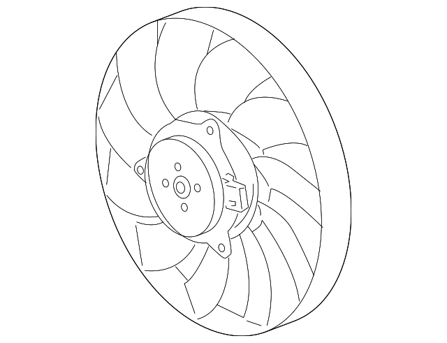 12801550 FAN & MOTOR, RIGHT