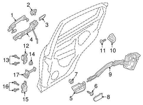 BODY/REAR DOOR for 2016 Scion iA #1