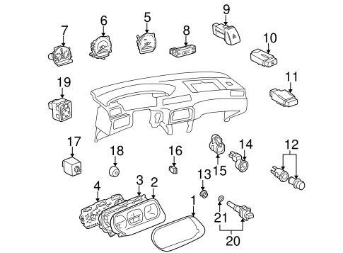 ELECTRICAL/GAUGES for 1998 Toyota Camry #1