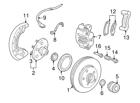 Brakes/Anti-Lock Brakes for 2001 Ford Ranger #2