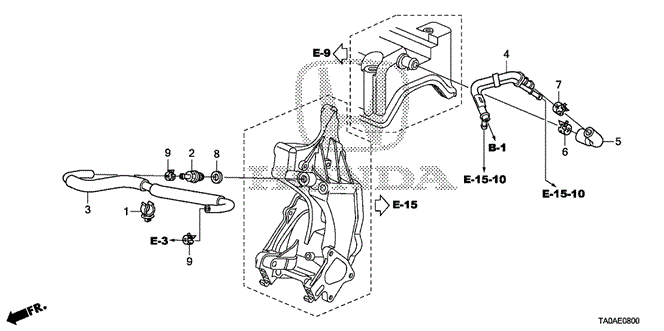 Engine/Breather Tube (L4) for 2012 Honda ACCORD SEDAN #1