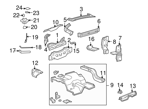 Body/Rear Body for 2002 Ford Mustang #2