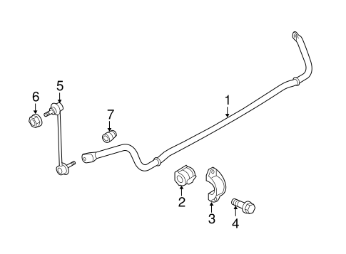 911 STABILIZER BAR & COMPONENTS