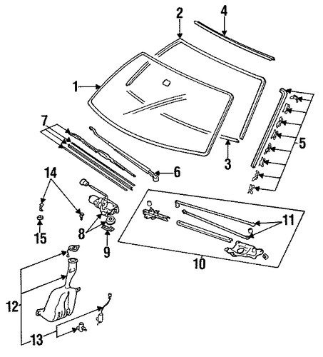Arm, Windshield Wiper (Passenger Side) Arm, Windshield Wiper (Passenger Side)