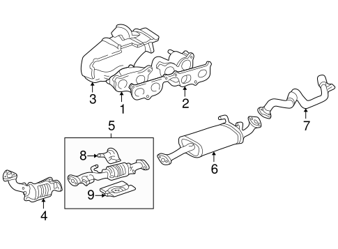 EXHAUST SYSTEM/EXHAUST MANIFOLD for 2000 Toyota 4Runner #2