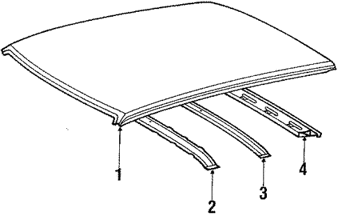 Body/Roof for 1990 Toyota Tercel #1