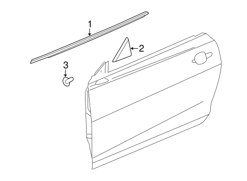 Exterior Trim - Door for 2015 Chevrolet Camaro #0