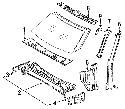 Body/Cowl for 1987 Toyota Pickup #1