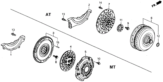 Clutch - Torque Converter for 1993 Honda Accord #0