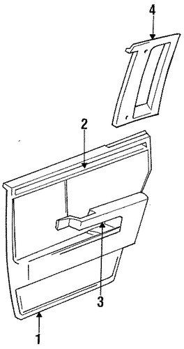 Imperial INTERIOR TRIM - REAR DOOR
