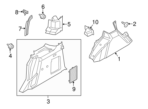Body/Interior Trim - Side Panel for 2016 Ford Transit Connect #6