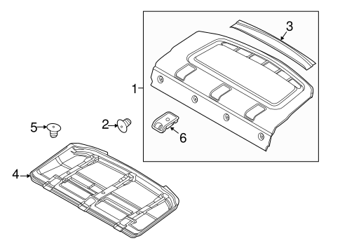 Body/Interior Trim - Rear Body for 2012 Ford Focus #2