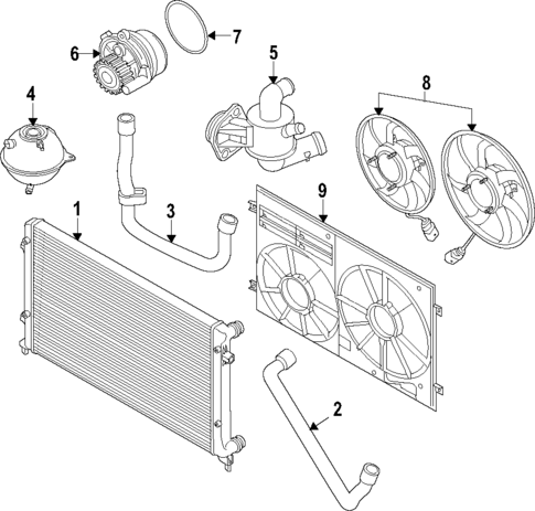 Cooling System for 2013 Volkswagen GTI #12