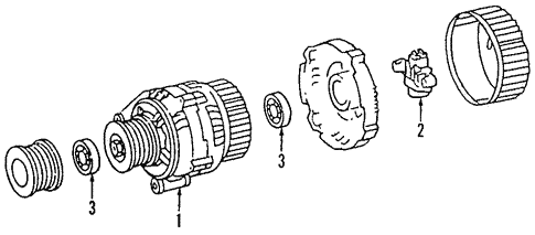 Alternator for 1992 Mercedes-Benz 400 E #1