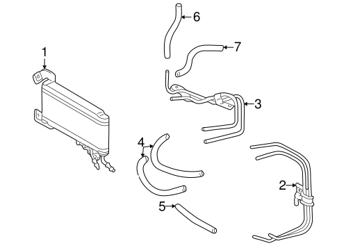COOLING SYSTEM/TRANS OIL COOLER for 2000 Toyota Camry #1