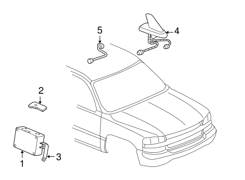 Yukon XL 1500 COMMUNICATION SYSTEM COMPONENTS