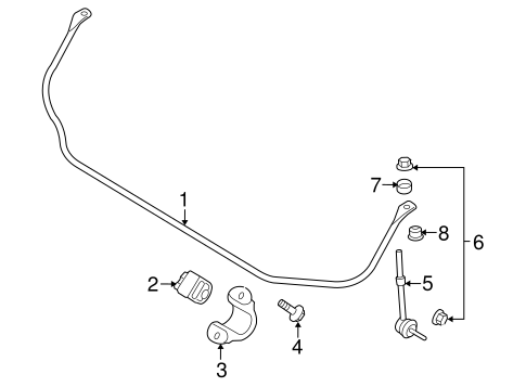 S80 STABILIZER BAR & COMPONENTS 2