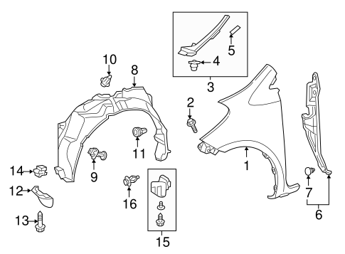 BODY/FENDER & COMPONENTS for 2012 Scion iQ #1