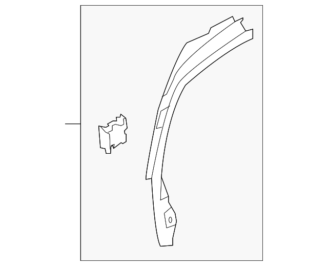 CV6Z-5451753-AA Деталь UPPER TRIM, LEFT