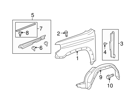 BODY/FENDER & COMPONENTS for 2011 Toyota 4Runner #1