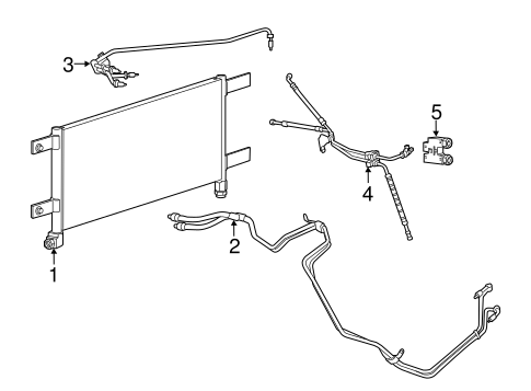2500 TRANS OIL COOLER LINES