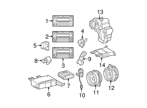 BODY/SOUND SYSTEM for 2006 Toyota Matrix #1