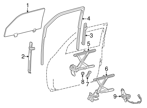 ELECTRICAL/FRONT DOOR for 1999 Toyota 4Runner #3