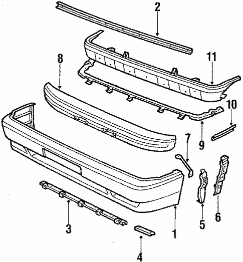 Body/Front Bumper for 1986 Toyota Supra #1