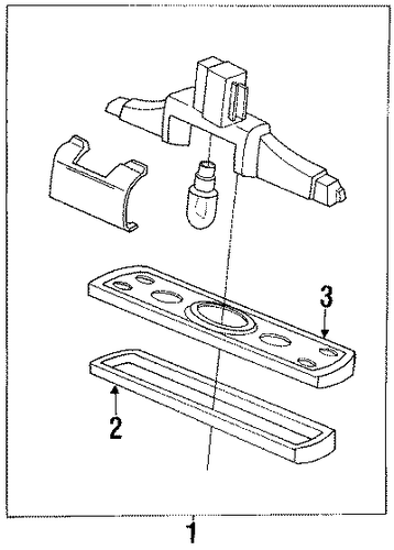 Light Assembly, License Light Assembly, License
