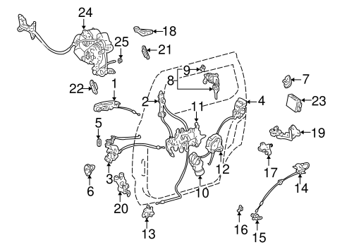 BODY/LOCK & HARDWARE for 2000 Toyota Sienna #3