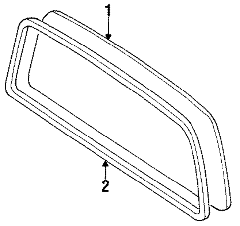 BODY/GLASS & HARDWARE - BACK for 1998 Toyota T100 #1