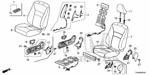 Front Seat (R.) (Tachi-S) for 2015 Honda Accord #0