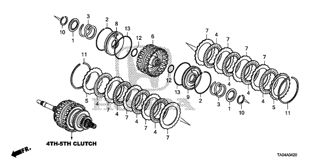 Transmission - Automatic/AT Clutch (4th-5th) (L4) for 2009 Honda ACCORD SEDAN #1