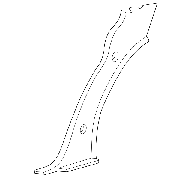 4W1Z5431013AAA Деталь LOWER QTR TRIM, LEFT