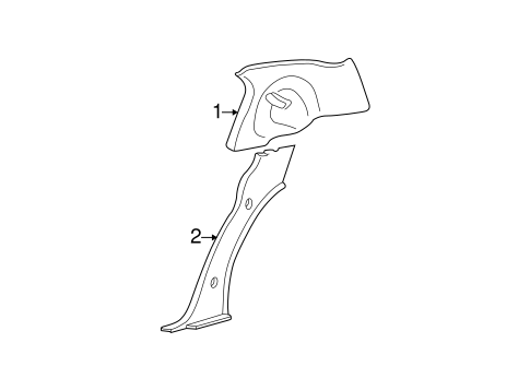 Town Car INTERIOR TRIM - QUARTER PANELS