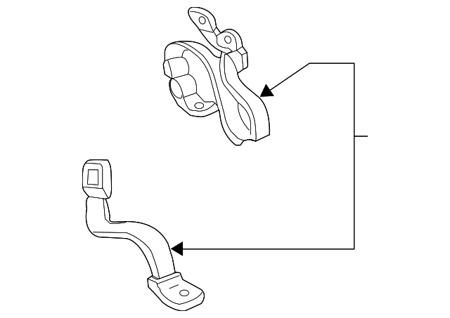 XL5Z-13611B60-AAA Деталь CENTER SEAT BELT