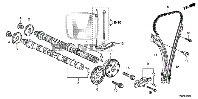 ENGINE/CAMSHAFT - CAM CHAIN (L4) for 2012 Honda ACCORD SEDAN #1