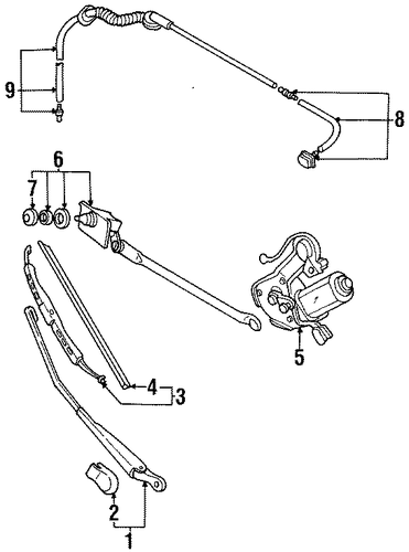 Metro WIPER & WASHER COMPONENTS