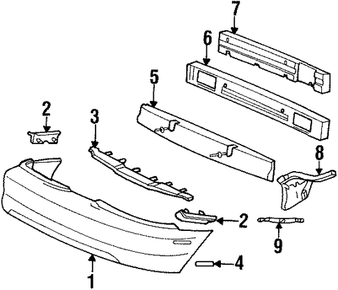Mustang BUMPER & COMPONENTS - REAR