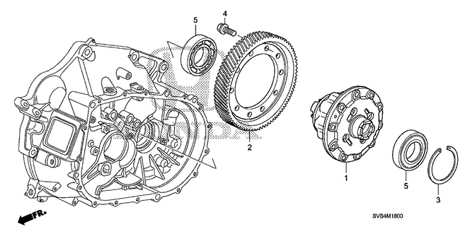 Transmission - Manual/MT Differential (2.0L) for 2010 Honda CIVIC COUPE #1