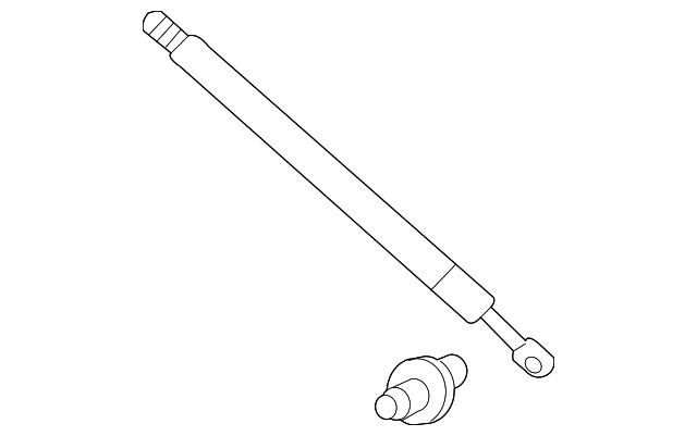 7A1Z-78406A10-A Деталь SUPPORT CYLINDER, RIGHT