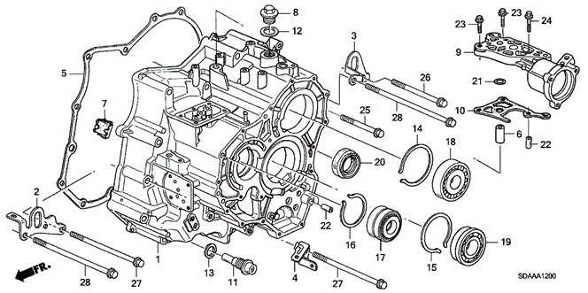 Transmission - Automatic/AT Transmission Case (V6) for 2007 Honda ACCORD SEDAN #1