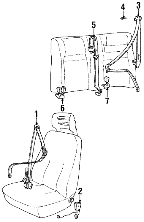 960 FRONT SEAT BELTS