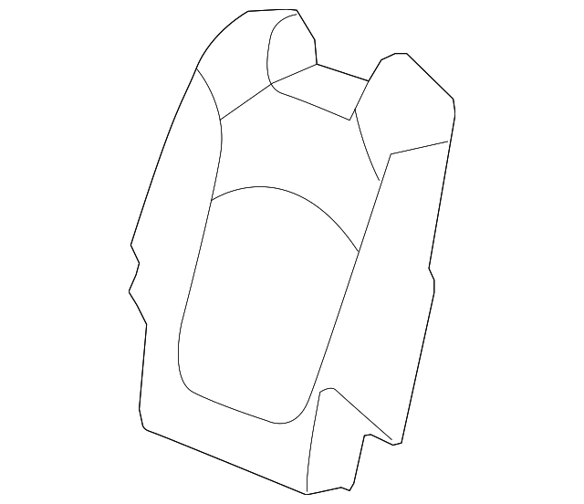 20864761 SEAT BACK COVER, LEFT