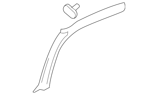 997-555-181-16-1MZ Деталь WINDSHIELD PILLAR TRIM, LEFT