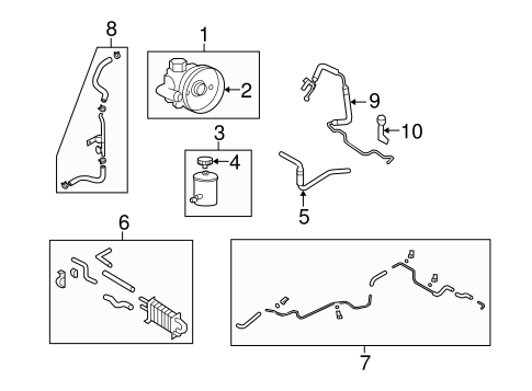 Pump & Hoses for 2006 Hyundai Azera #0
